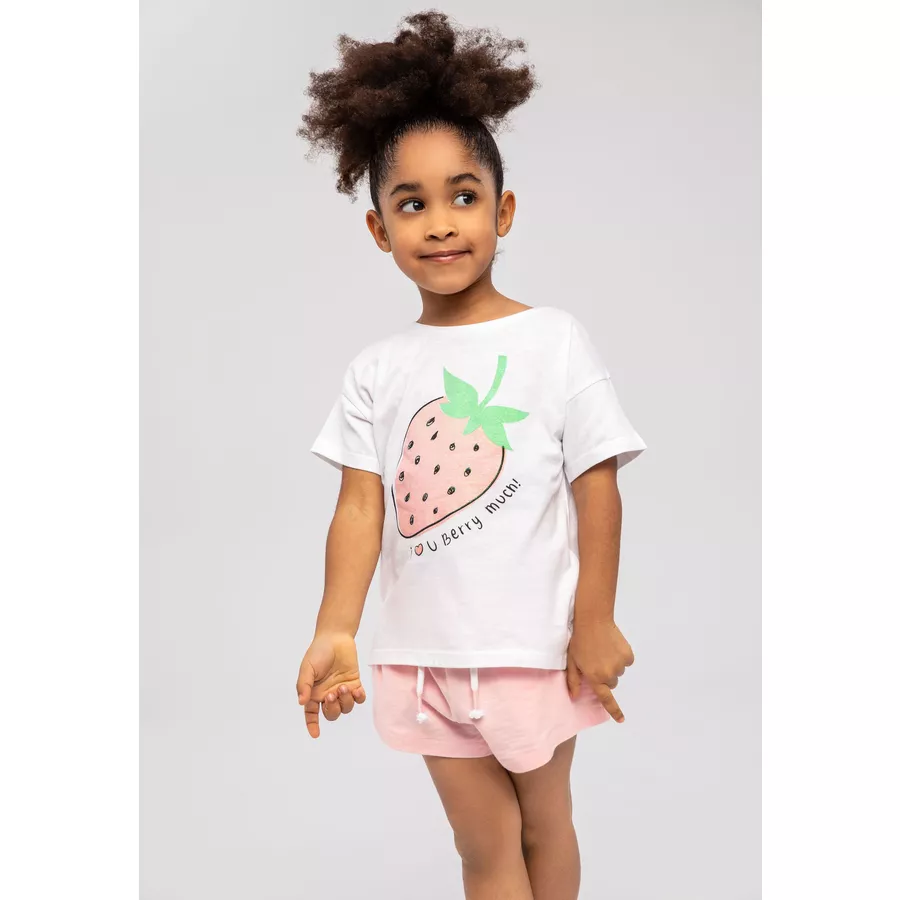 MINOTI 3er-Pack T-Shirts BlauWeißRosa