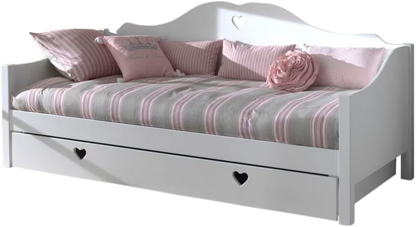 VIPACK AMCO41 Kojenbett mit Bettschublade, 90 x 200 cm, weiß