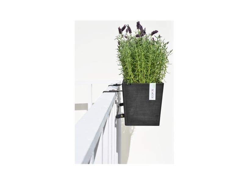Ecopots Pflanzentopf Hanging Bruges 55 Dunkelgrau Kräutertopf