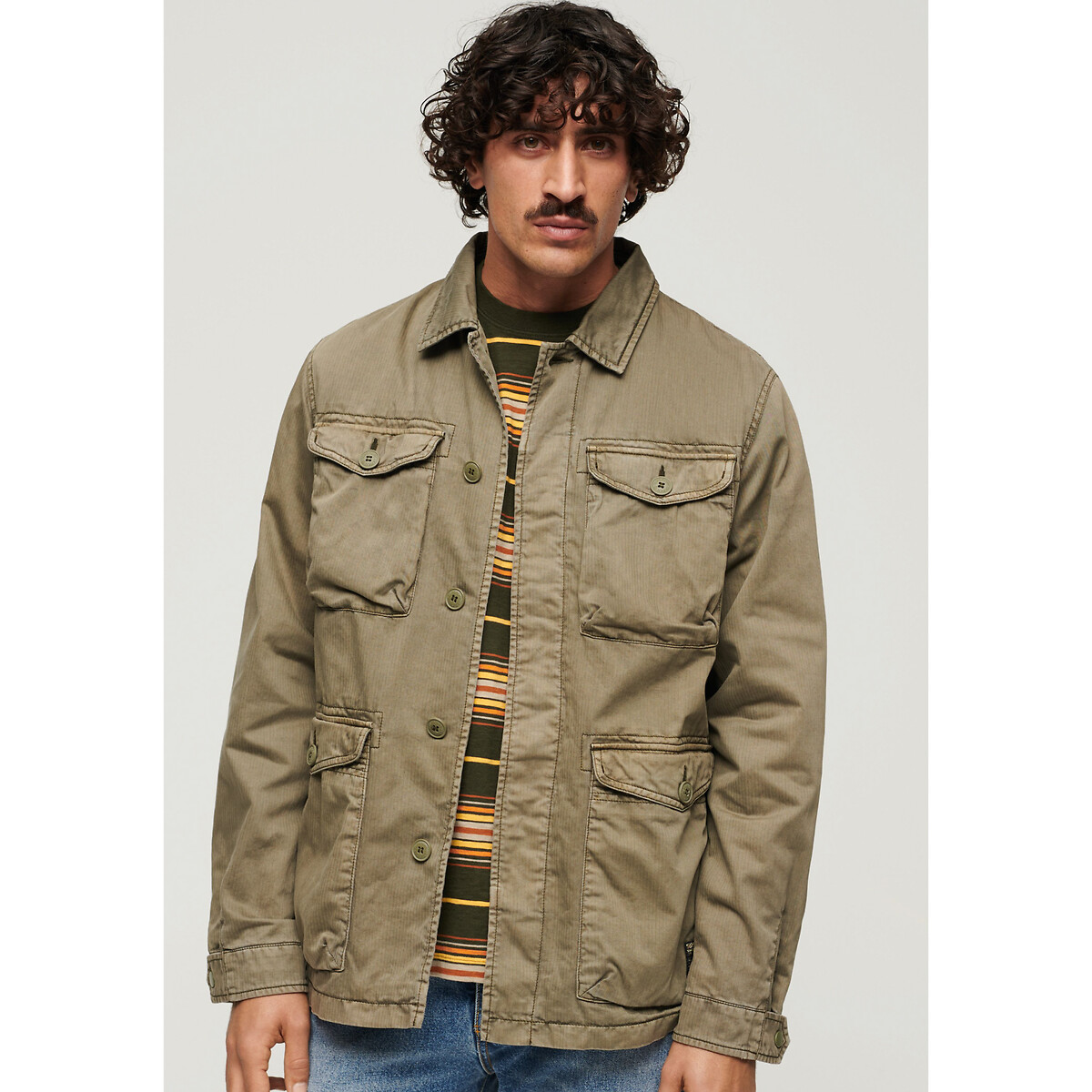 Jaqueta safari estilo militar SUPERDRY M65
