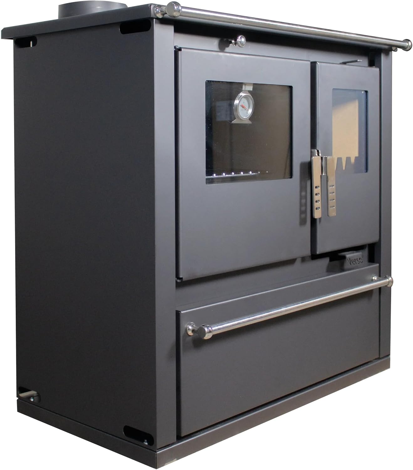 EEK A+ Verso CS Plus Küchenofen Kaminofen Holzherd 7.7 kW - Schwarze Links