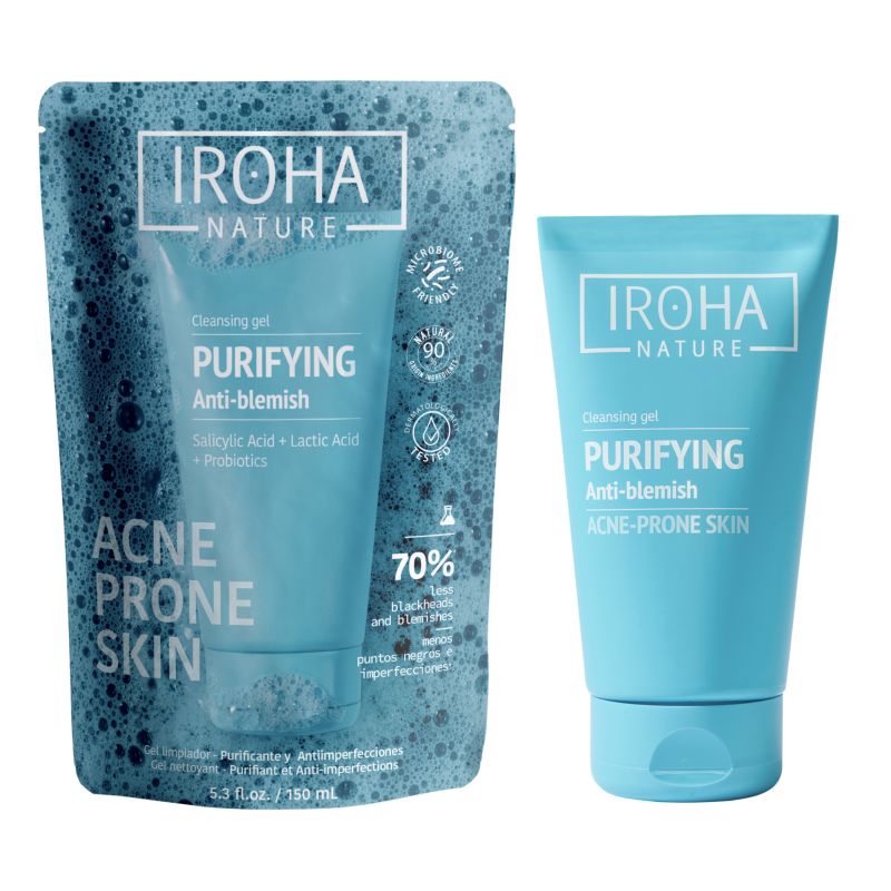 Gel Nettoyant Purifiant & Anti-imperfections-Acné Iroha 150ml