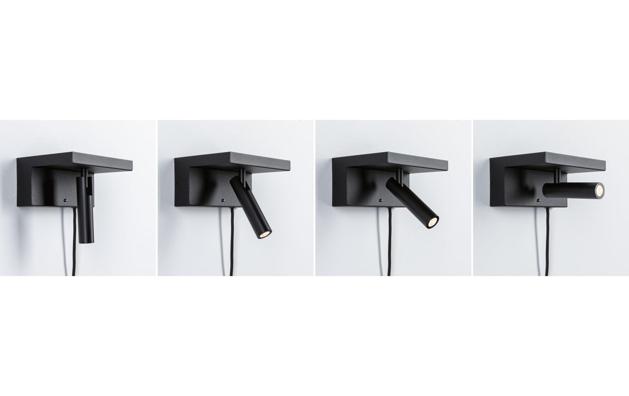 Wandleuchte 3-Step-Dim Jerik USB C SchwarzDimmbare LED Wandleseleuchte