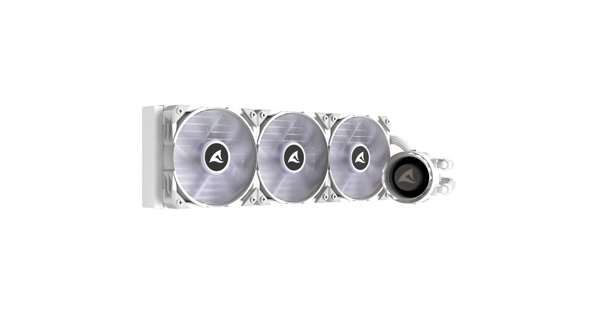 SharkoonS90 RGB White waterkoeling  (Wit, 4-pins PWM fan-connector)