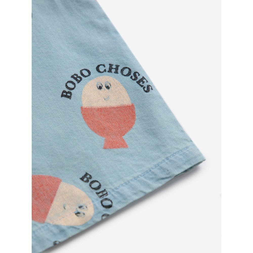 Køb Bobo Choses Lys Blue Morning Egg All Over Denim Skjorte