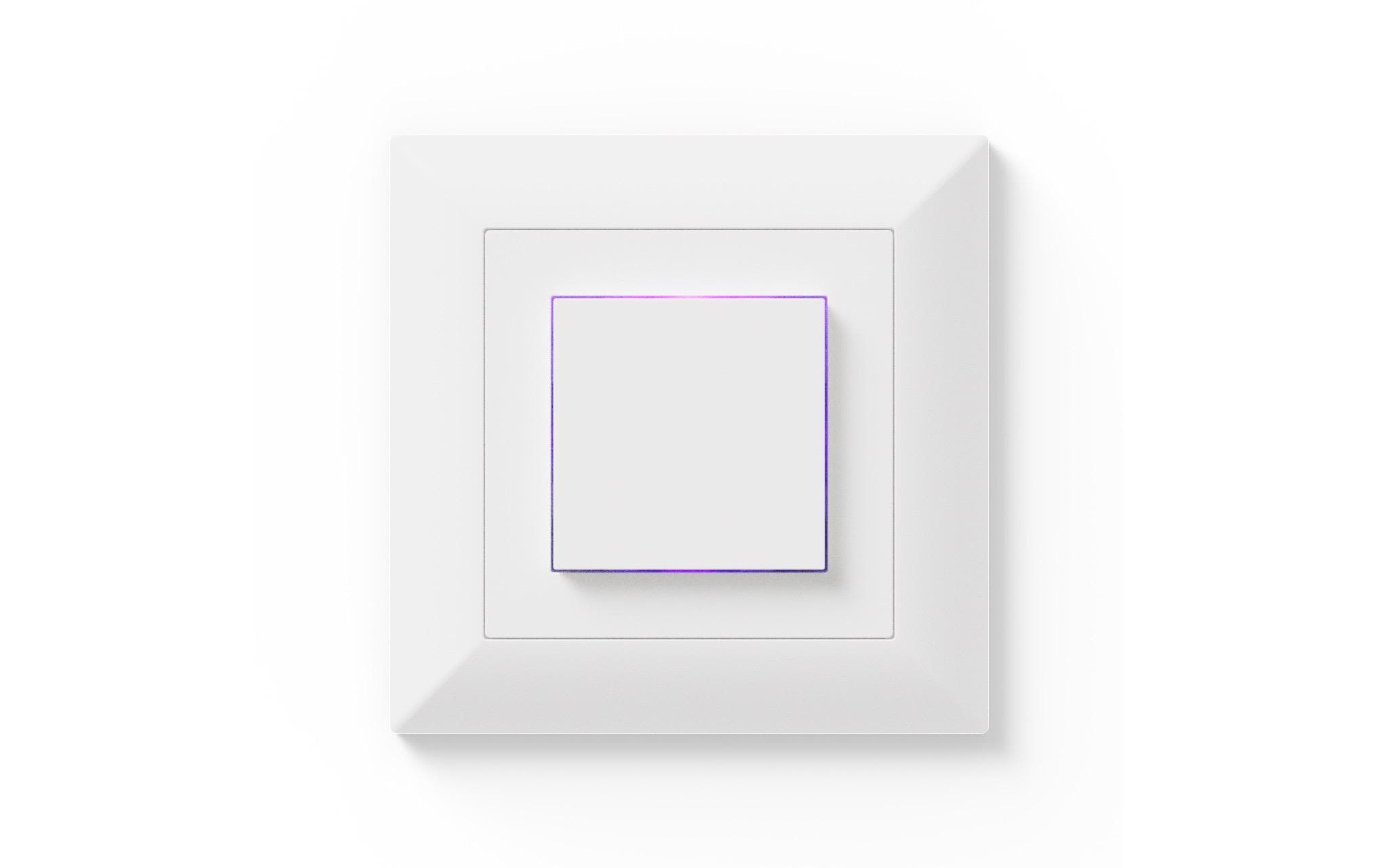 Smart Home zigfred plus Komplett-Set Weiss Unterputz<br>Smart Home Unterputz-Schalter mit Bluetooth und Zigbee Konnektivität