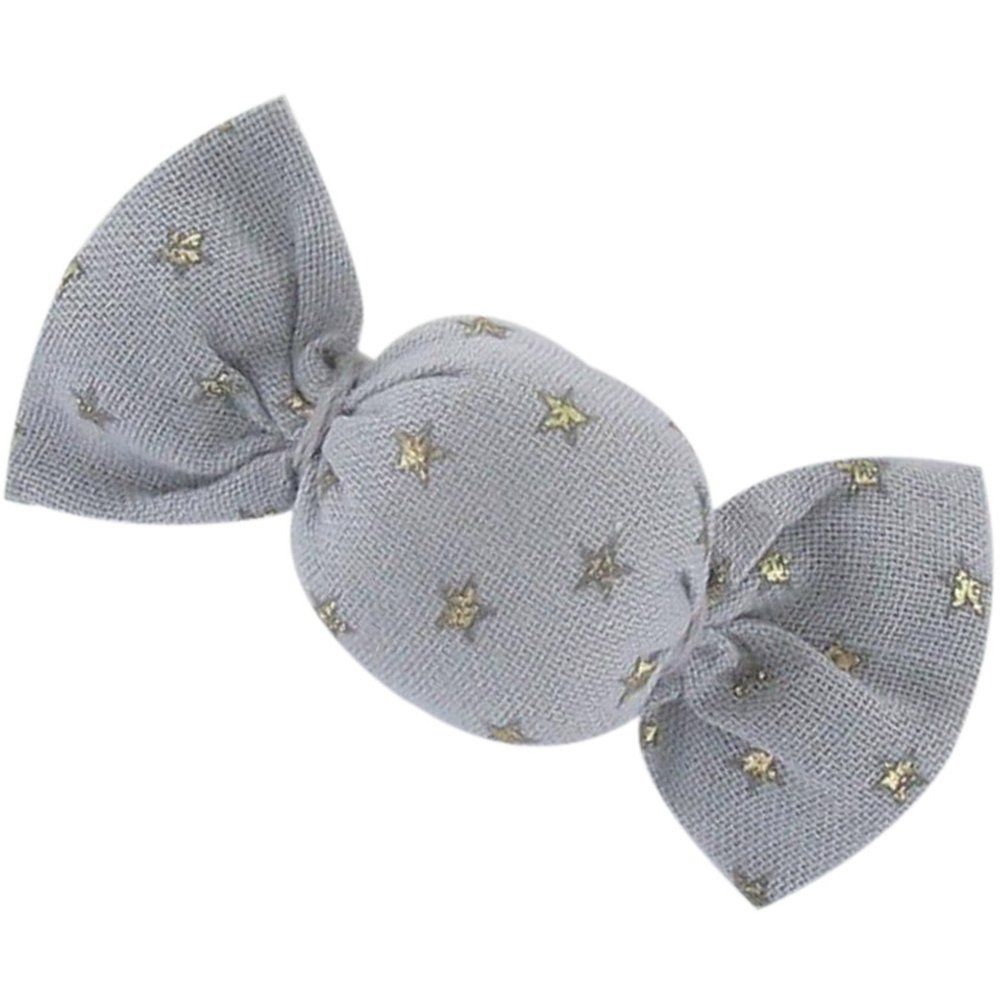 Petite Barrette Mini Bonbon Etoile Or Gris