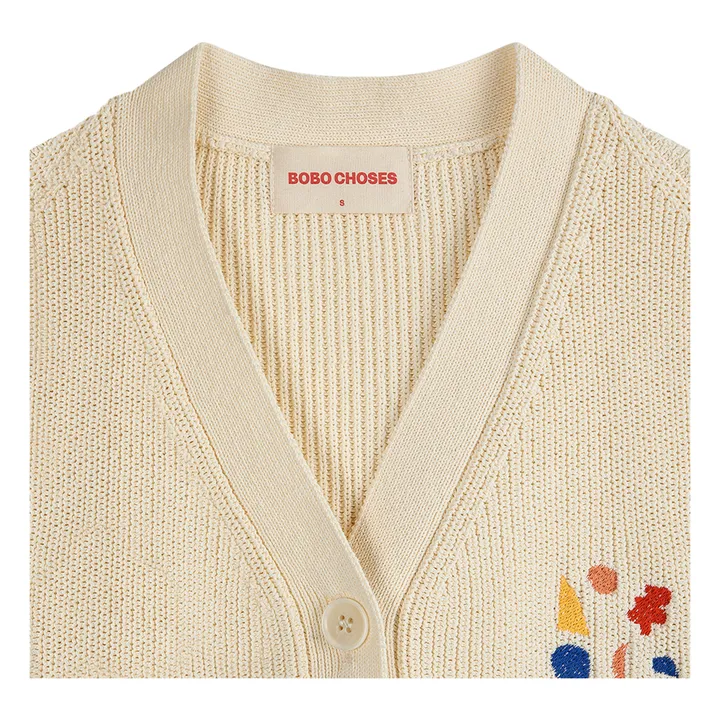 Bobo Choses Gilet Sans Manches Coton Bio - Collection Femme  | Ecru