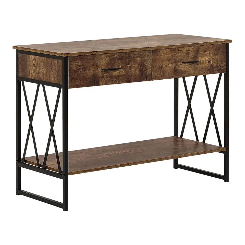 AYDEN - Consoletafel - Donkere houtkleur - MDF