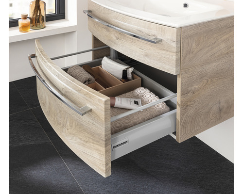 Badkamermeubelset FACKELMANN B.Style 63,2 cm Naturel Eiken/Natuurlijk Eiken