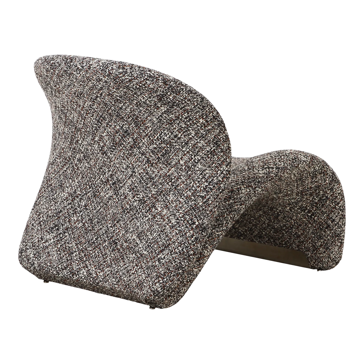 Lounge fauteuil Gaia Donkerbruin gemêleerd