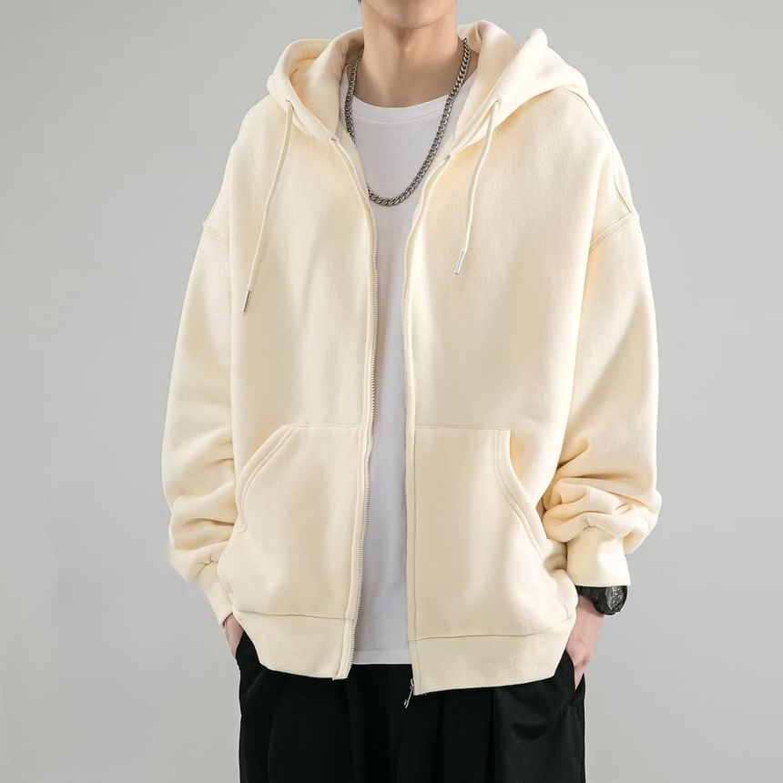 Urtishia - Effen hoodie met rits