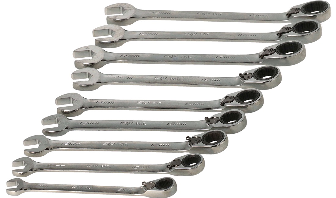 Ringgaffelnøglesæt 8-19mm - SP Tools