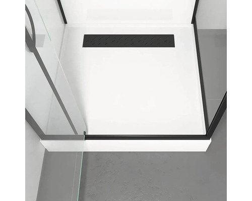 Aurlane Urban 2 complete douche-unit, 90 x 90 x 215 cm, zwart