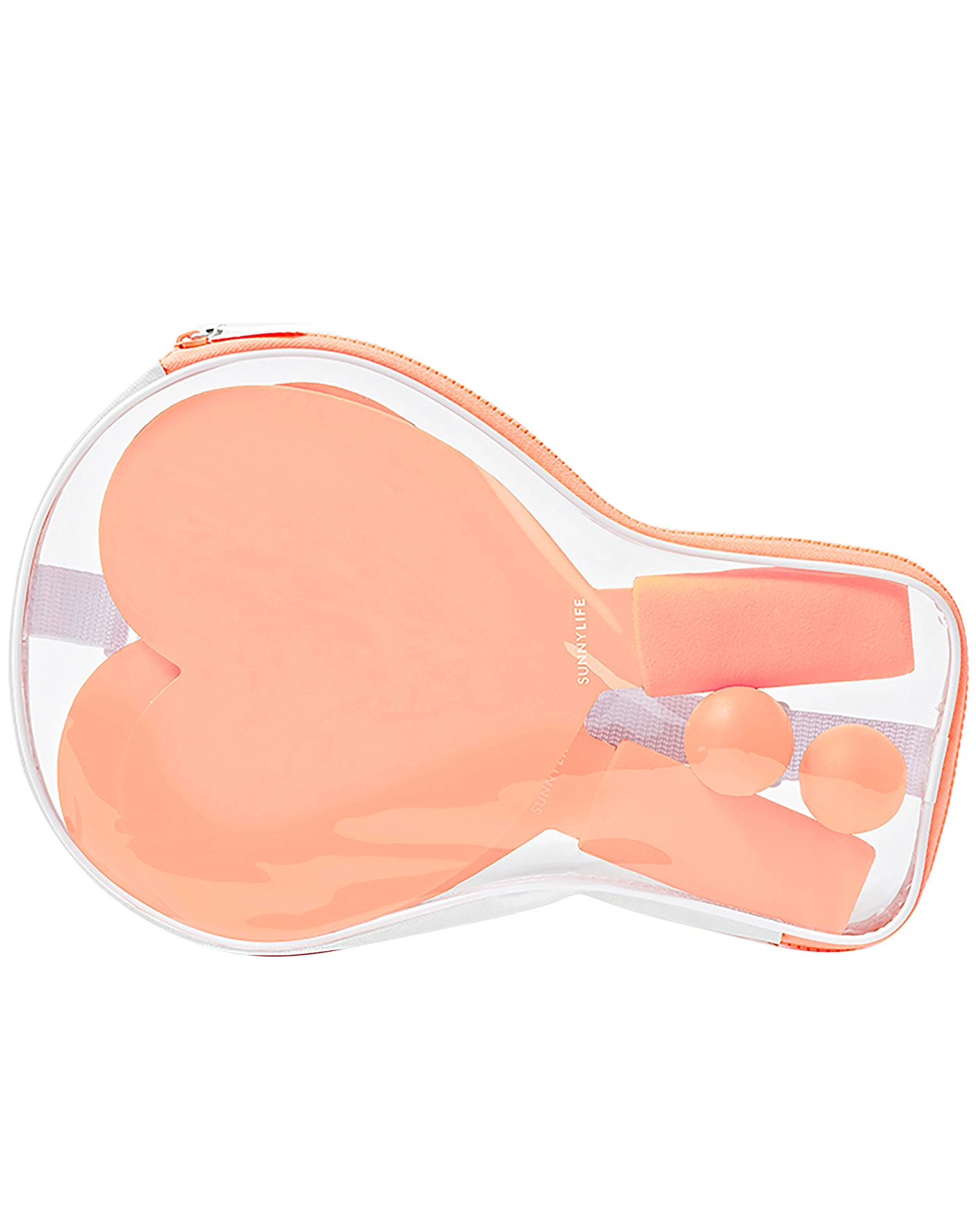 Mini Beachball-Set HEART 4-teilig in orange