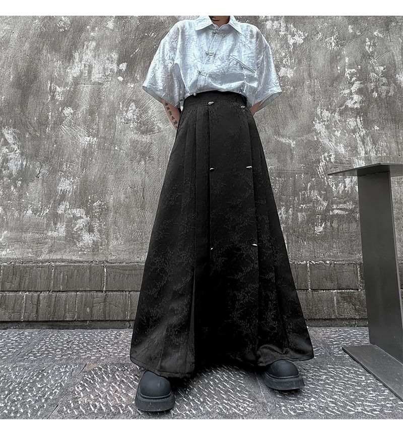 Bjorn - Hoge taille effen Hanfu rok