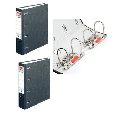 Herlitz Doppelordner Bankordner A4 2x A5 Quer, 2 Stück