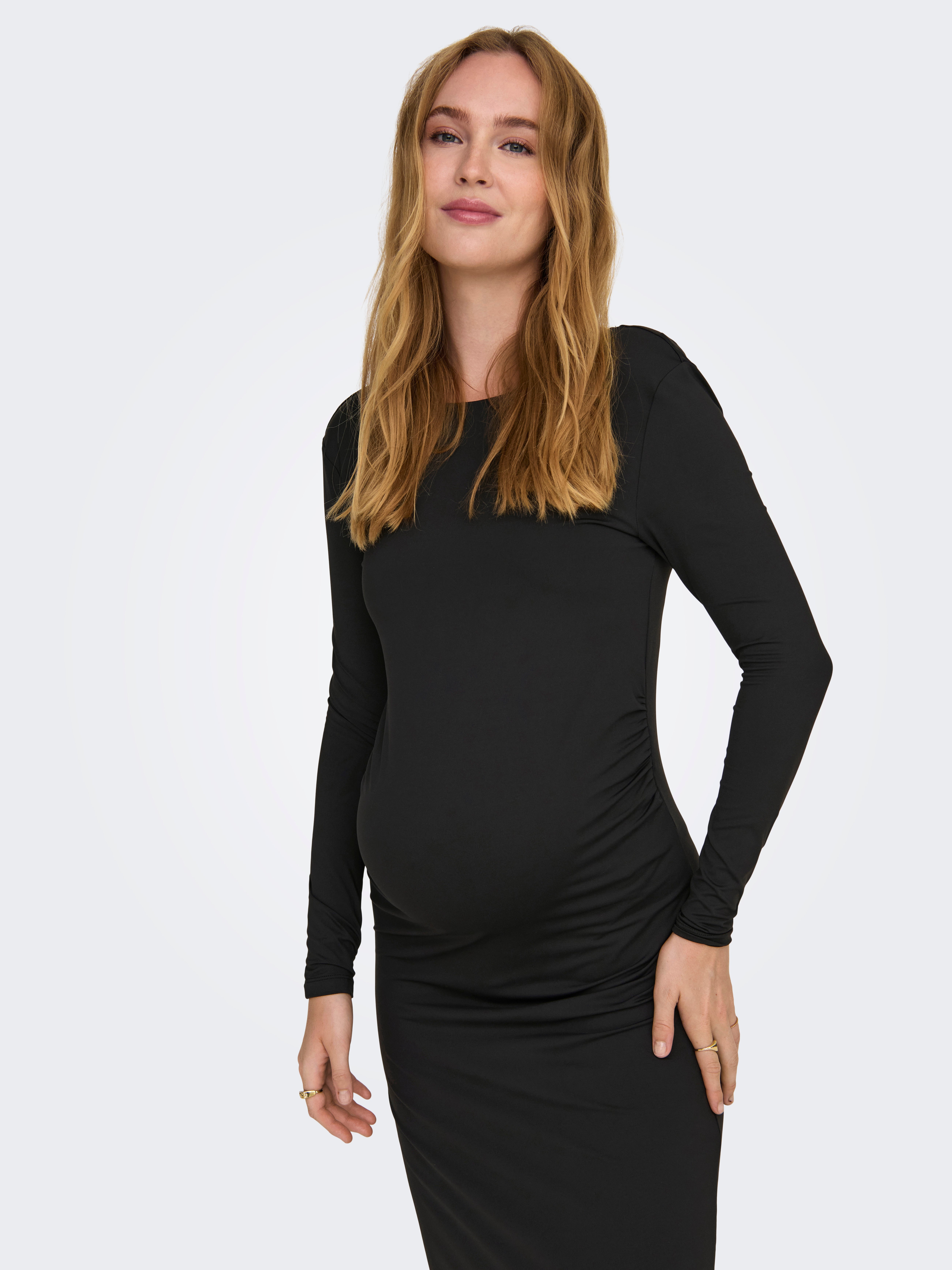 OLMEA Langes Kleid Black