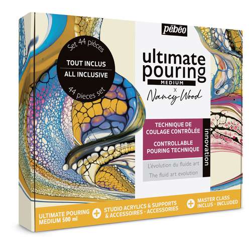 pébéo Ultimate Pouring Medium „Nancy Wood“-Set