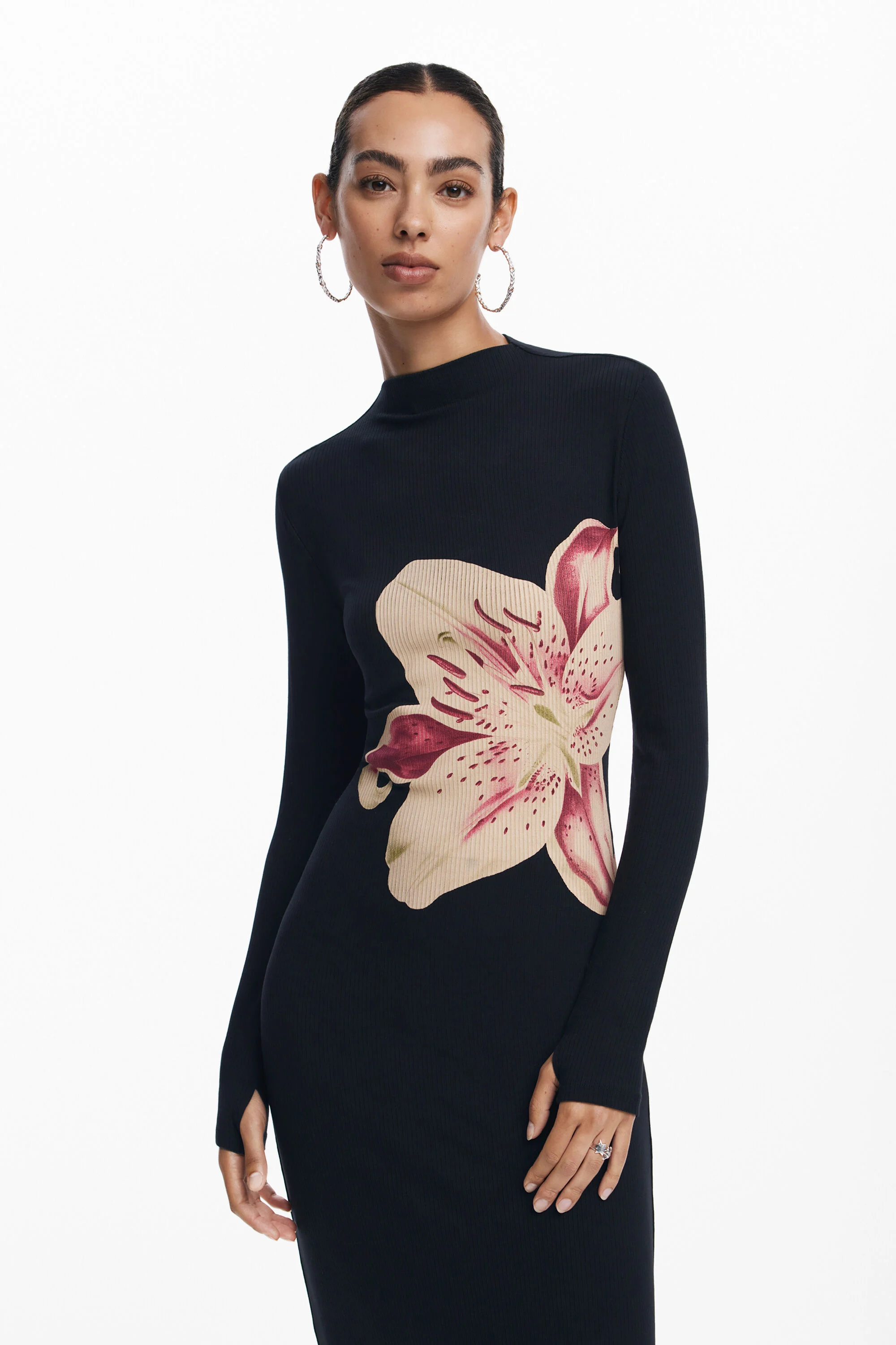 vestido longo orquídea