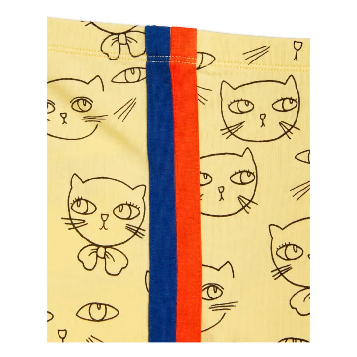 Mini Rodini Legging Cathlete Coton Bio | Jaune pâle