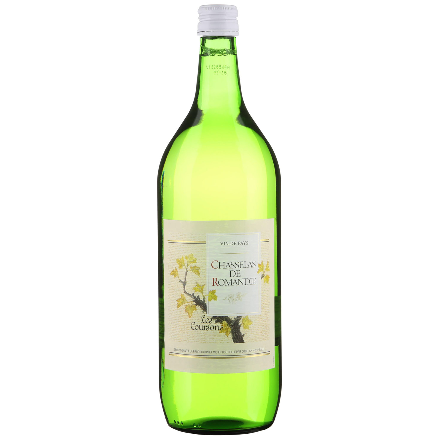 Vin de Pays Romand Chasselas de Romandie Les Coursons -100cl