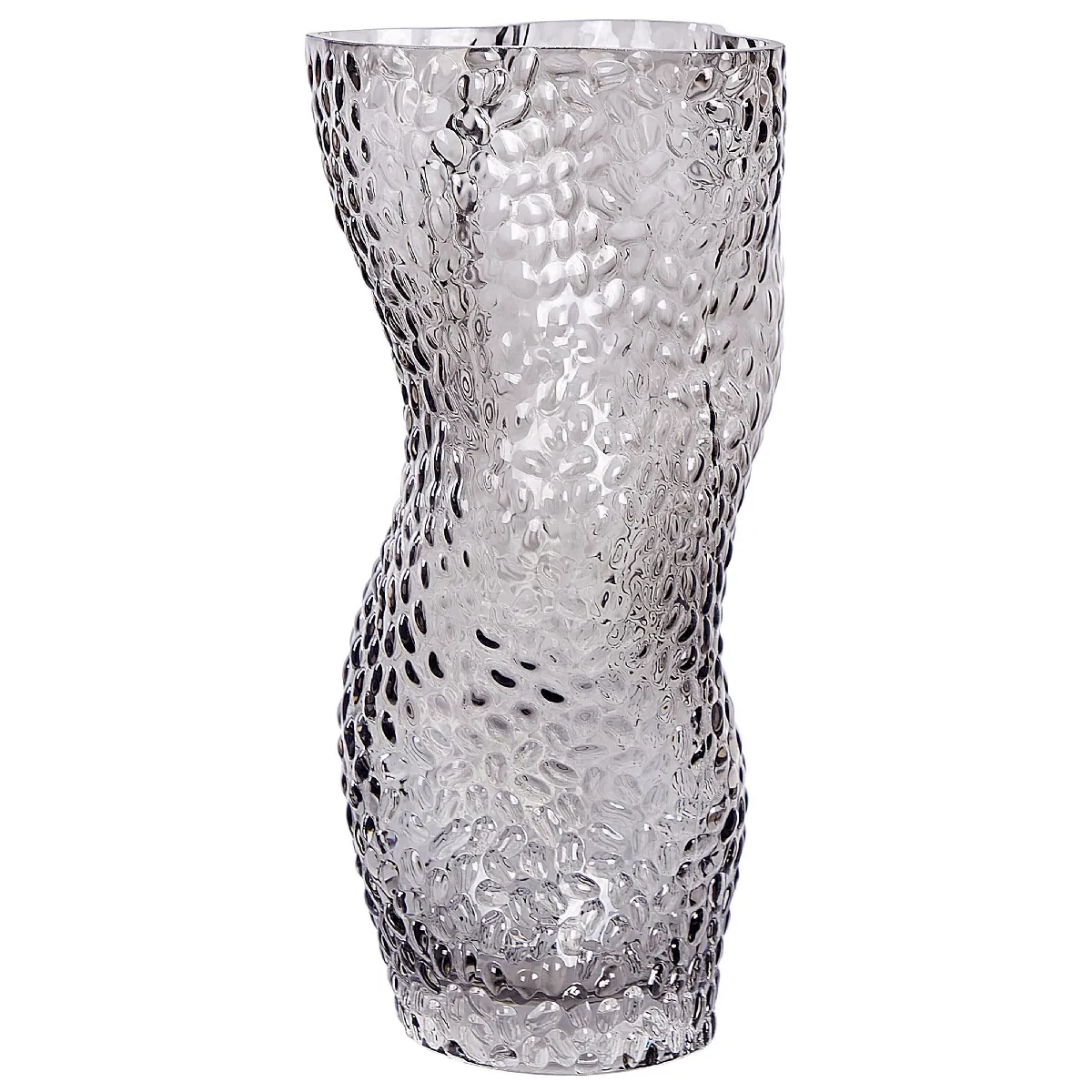 Beliani Vase DYTIKO - Verre Gris 31 cm