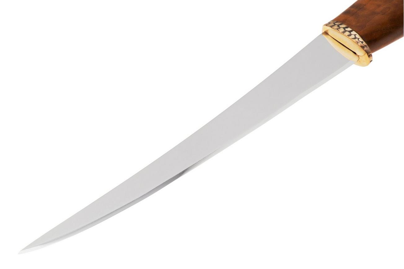 Marttiini Salmon Filleting Knife 552017W Polished 1.4034, Birch, fileermes