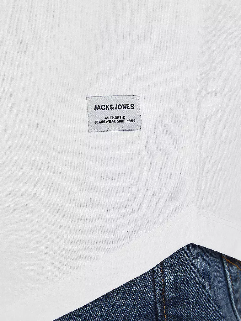 JACK & JONES T-Shirt JJENOA  weiss