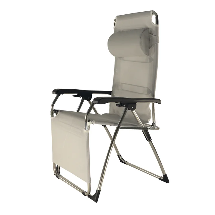 Fiam - Amida Relaxliege, Aluminium / silbergrau
