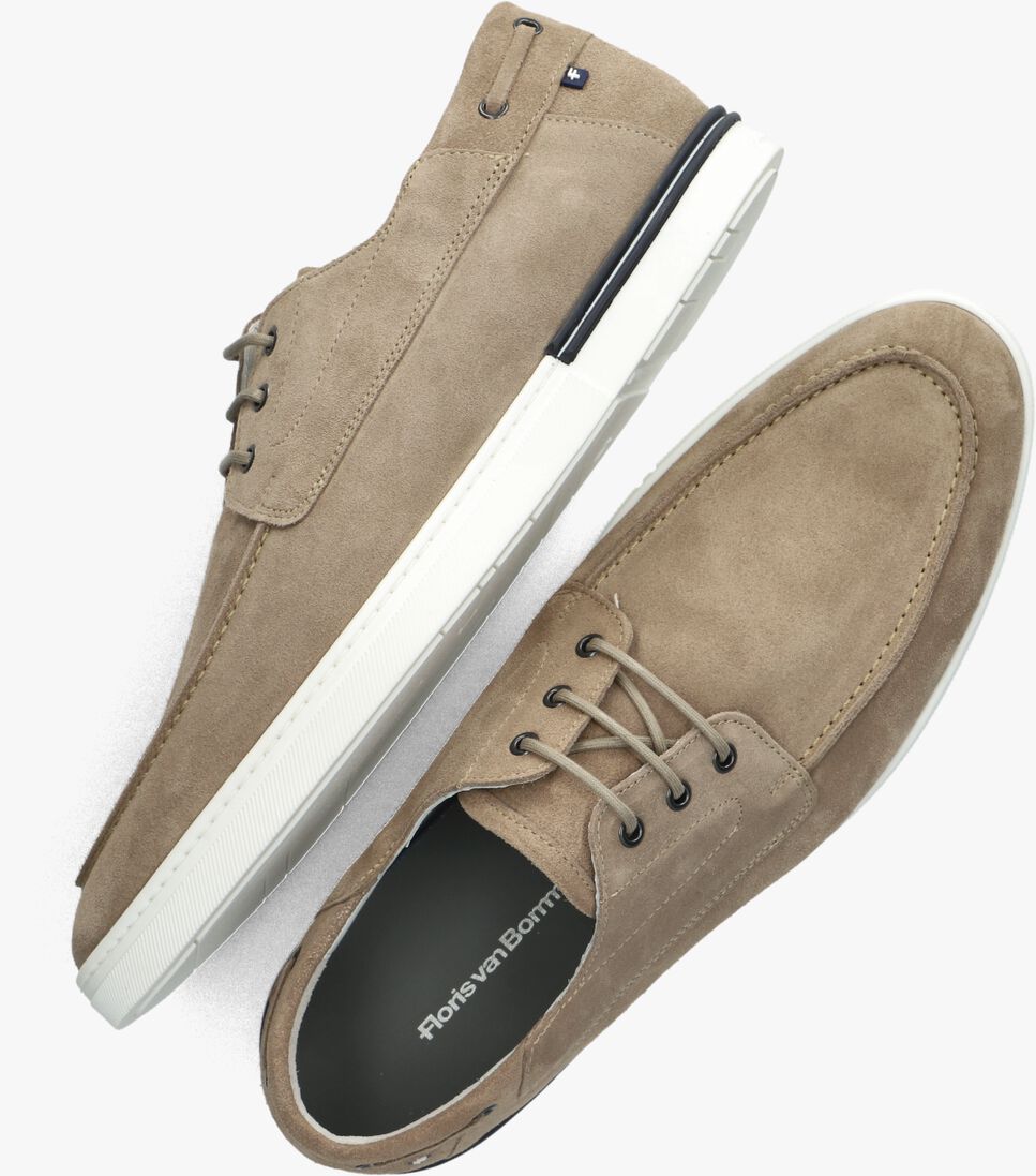 FLORIS VAN BOMMEL taupe floris van bommel veterschoenen sfm-30287