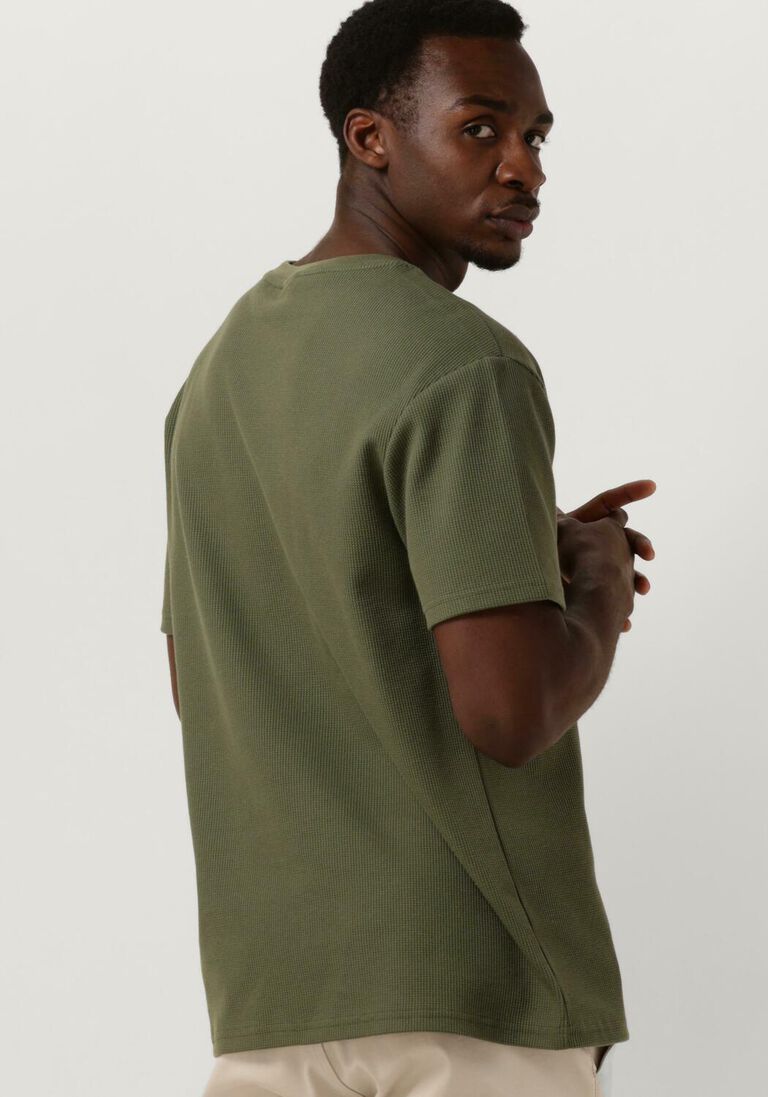 ANERKJENDT olijf anerkjendt t-shirt akkikki s/s waffle tee