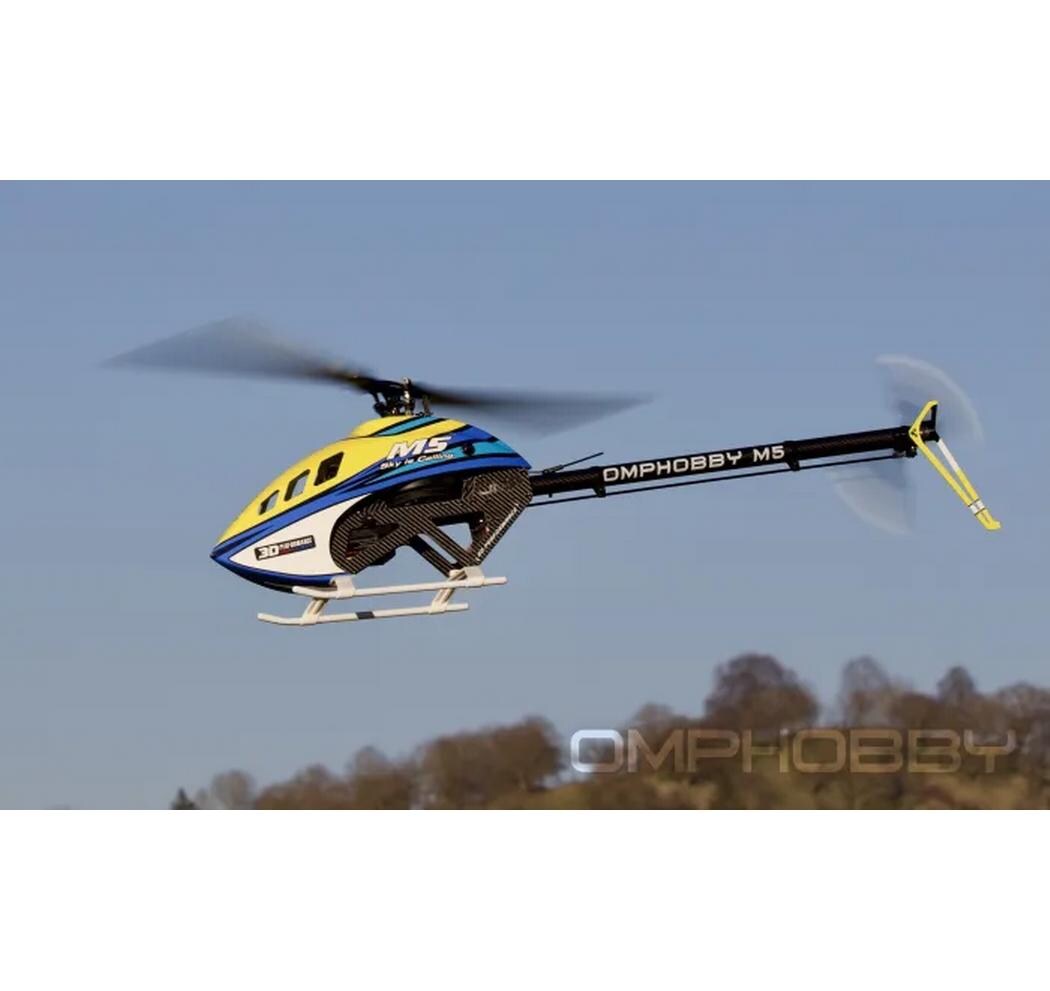 Helikopter M5 Solar-Yellow Bausatz und Rotorblätter<br>M5 vielseitiger Modellheli