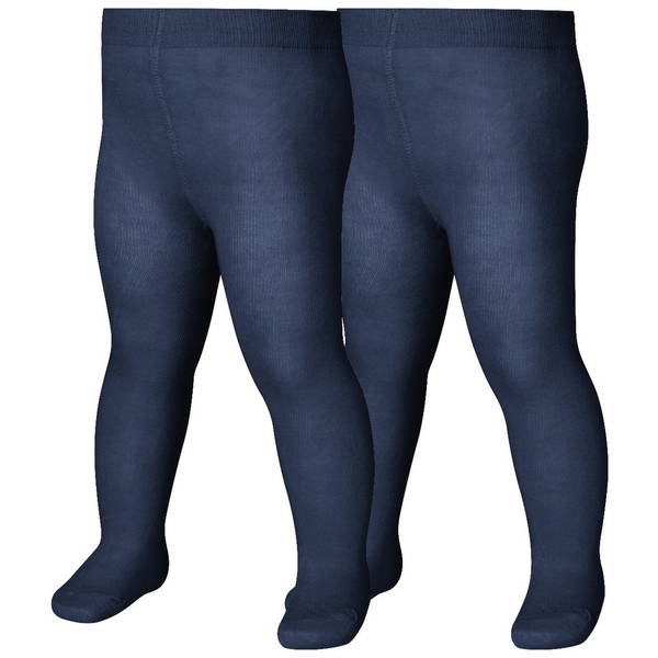 PlayshoesPlayshoes   Vollplüsch Strumpfhosen 2er Pack marine 74/80