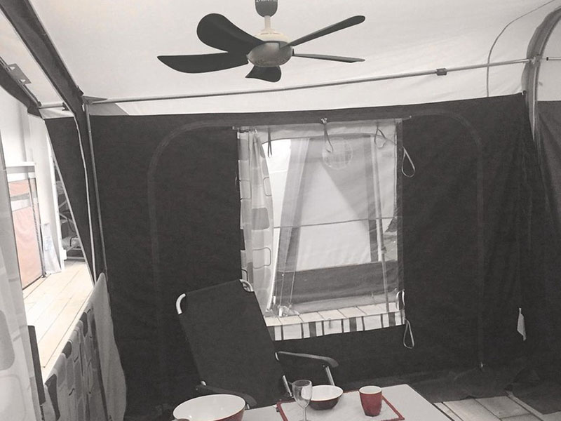 Eurotrail plafond ventilator - Charcoal