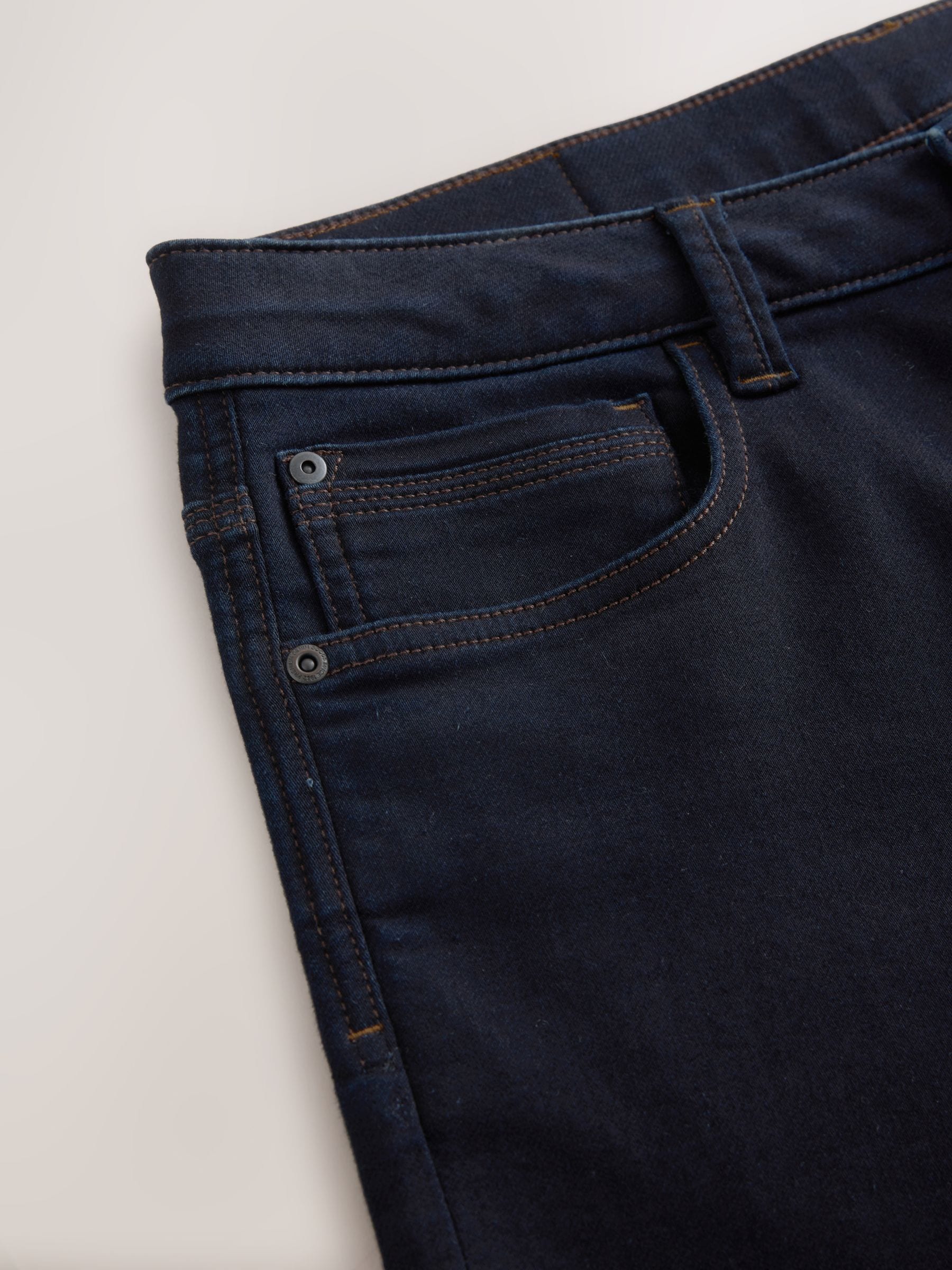 Indigo blauwe wassing - Straight fit - Comfortabele stretchjeans