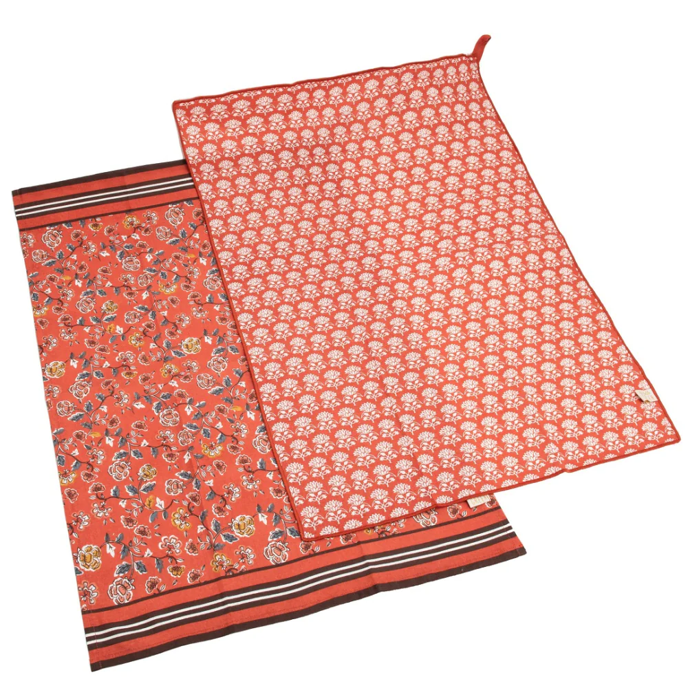 Lot de 2 torchons Anjali coton biologique Amadeus