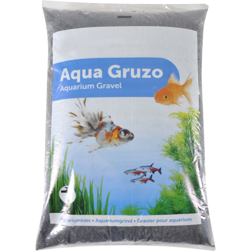Gravier noir 9kg pour aquarium