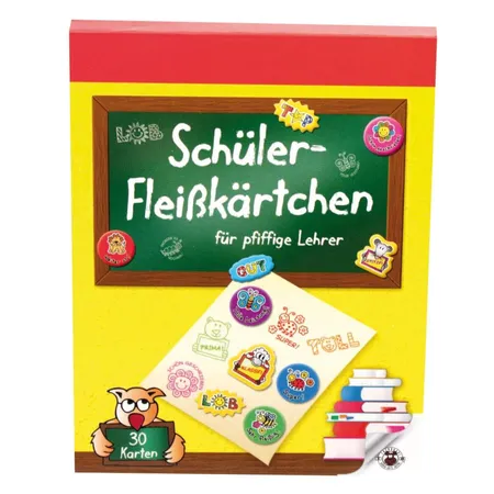 Trendhaus Schüler-Fleißkärtchen für pfiffige Lehrer