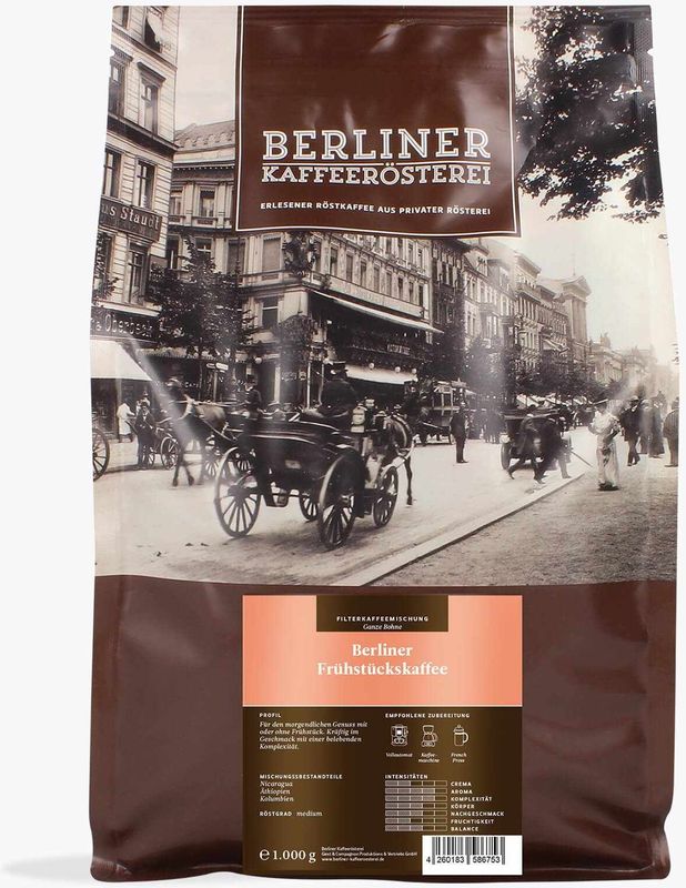 Berliner Kaffeerösterei - Berliner Frühstückskaffee - Gemalen Koffie - 1kg