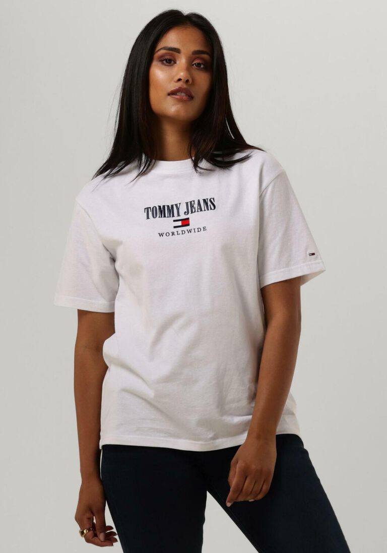 TOMMY JEANS witte tommy jeans t-shirt rlx archive 1 tee