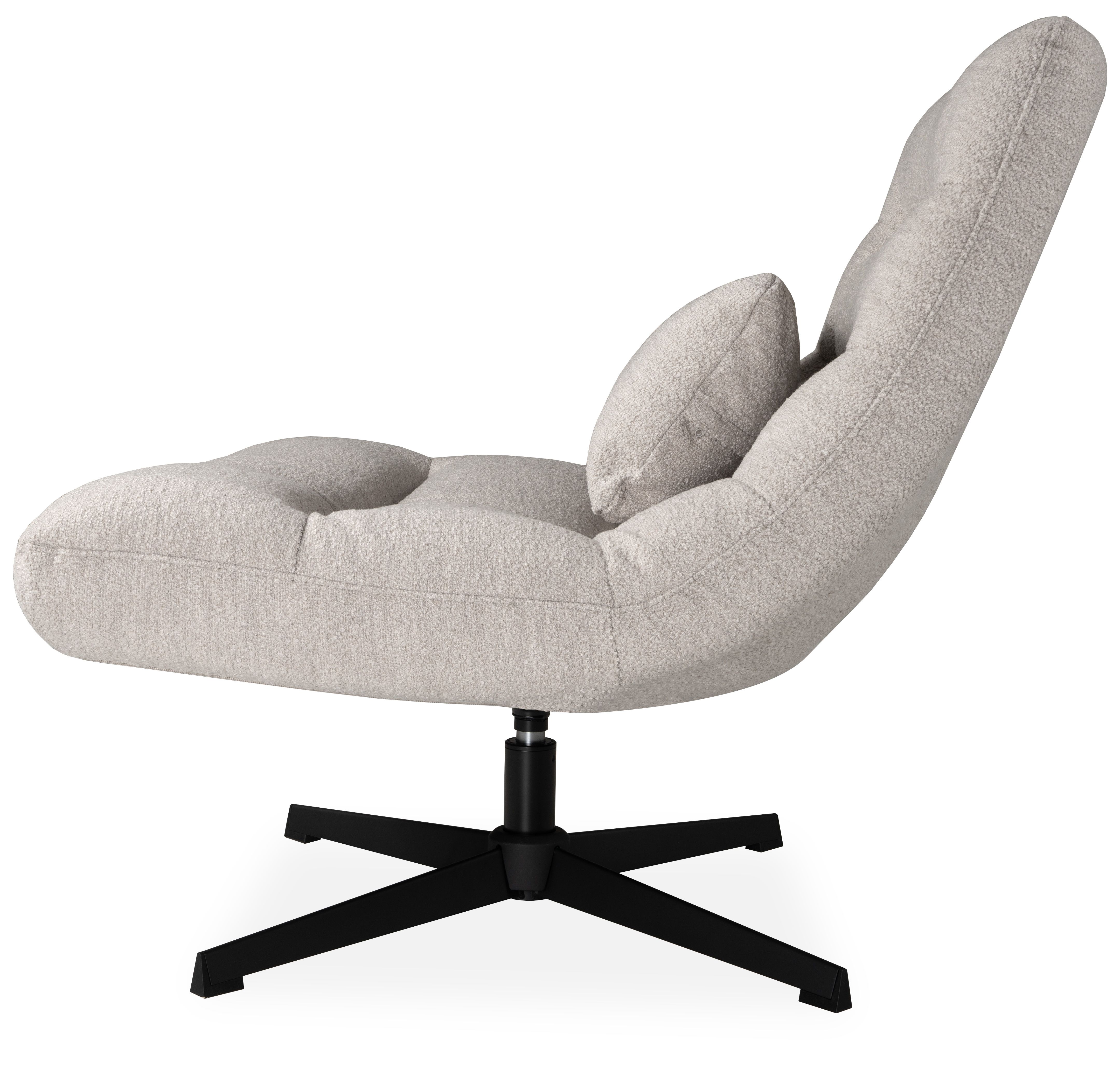 Draaifauteuil Naturel WX-67.000 Nox B77 x D62 x H53 cm