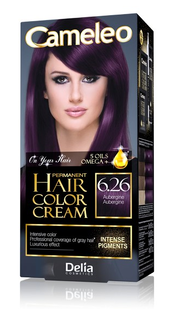 Cameleo Creme Permanente Haarkleuring 6.26 Aubergine 1ST
