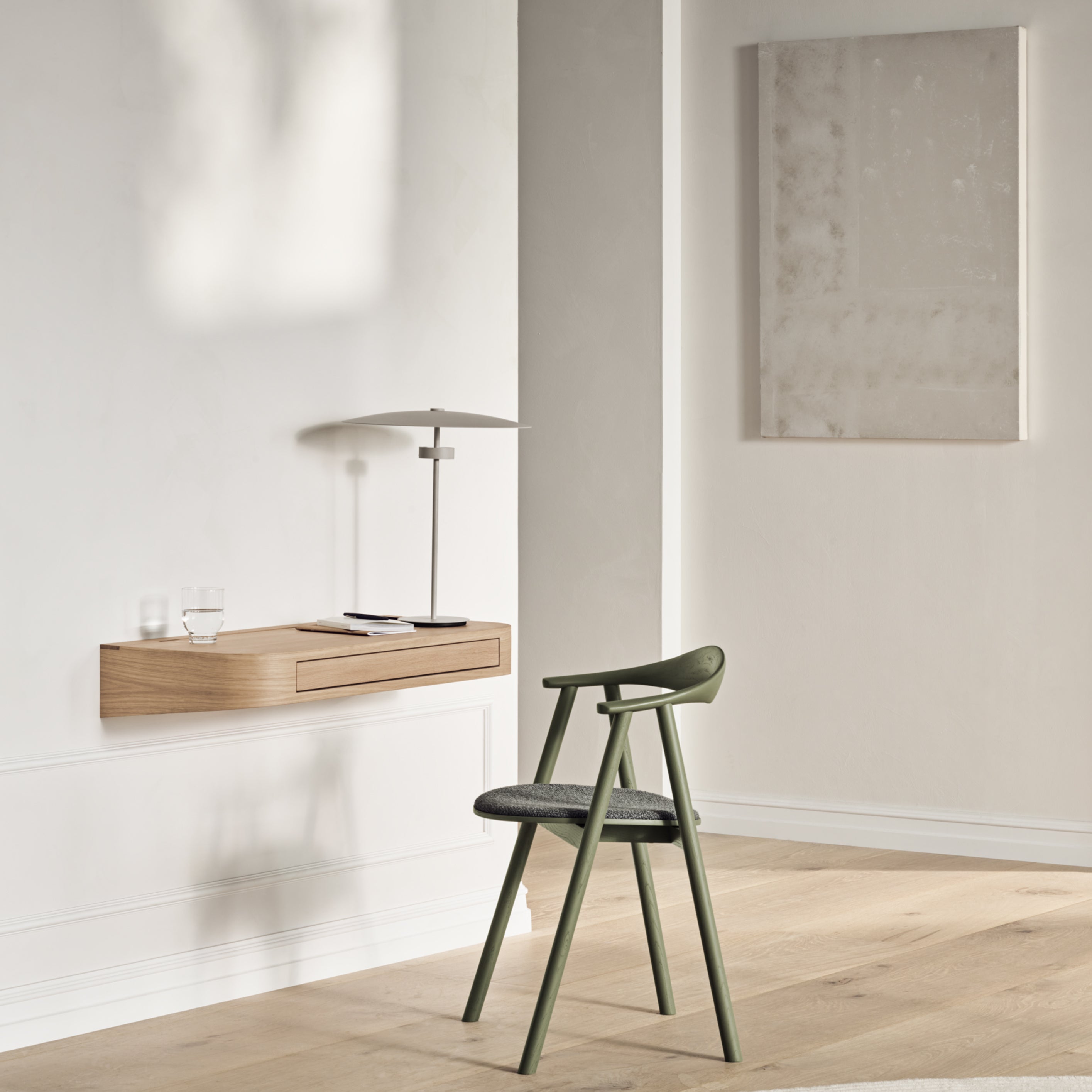 Bolia Vala Bureau - B 110 x D 50 cm - Witgepigmenteerd Geolied Eiken