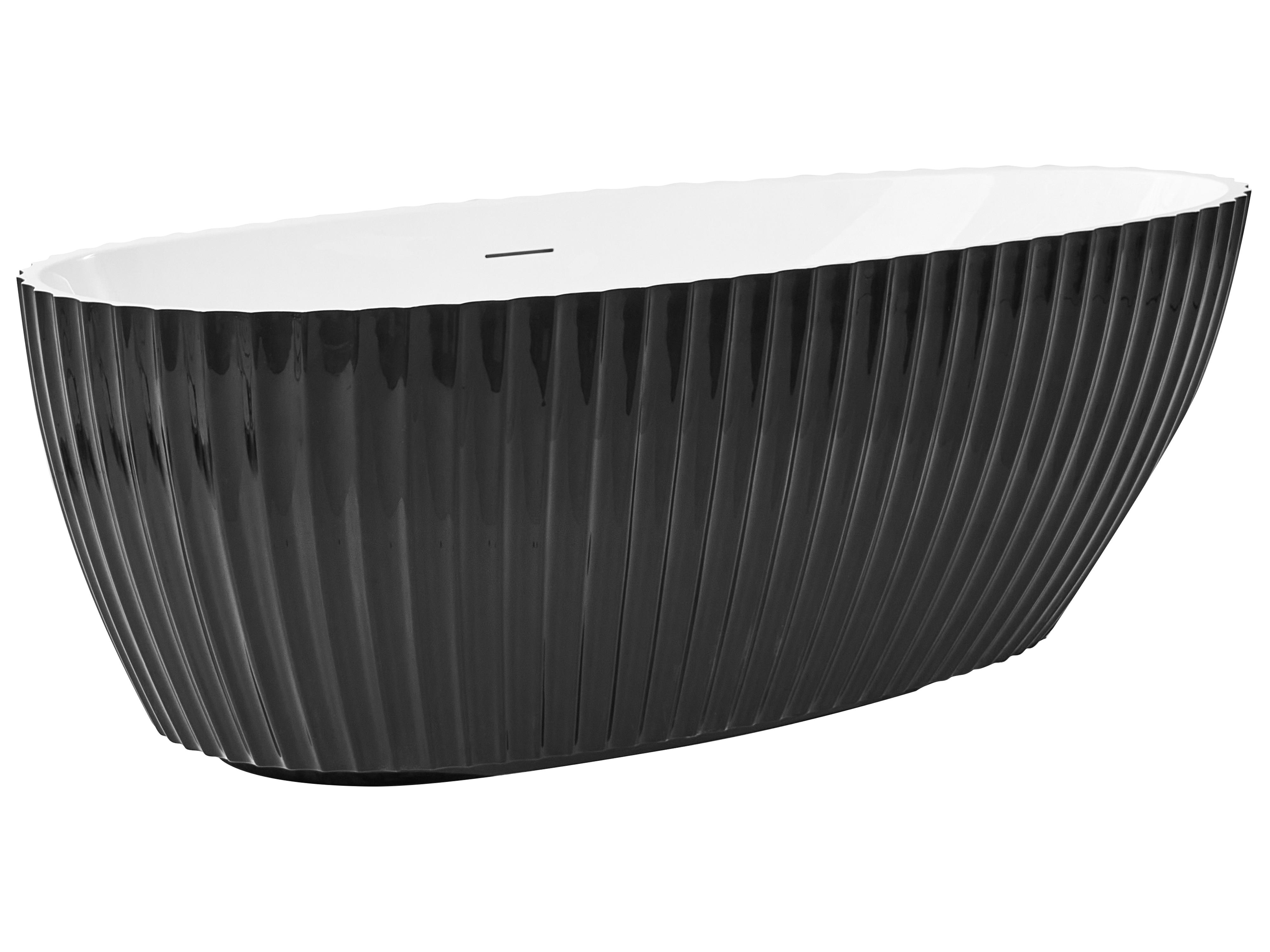 Vrijstaand bad TEFE 170 x 78 cm Zwart