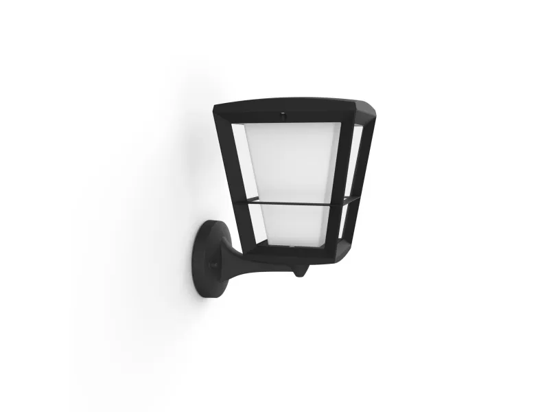 Philips Hue Econic - Væglampe - LED-lyspære - 15 W (tilsvarende 79 W) - klasse A - 2000-6500 K - sort