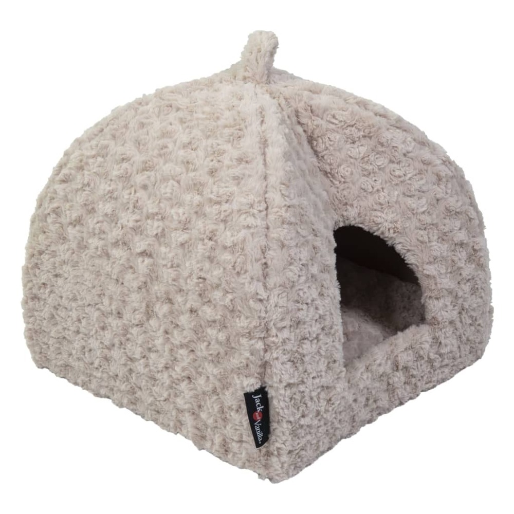 Igloo animaux de compagnie softy xs beige rosette