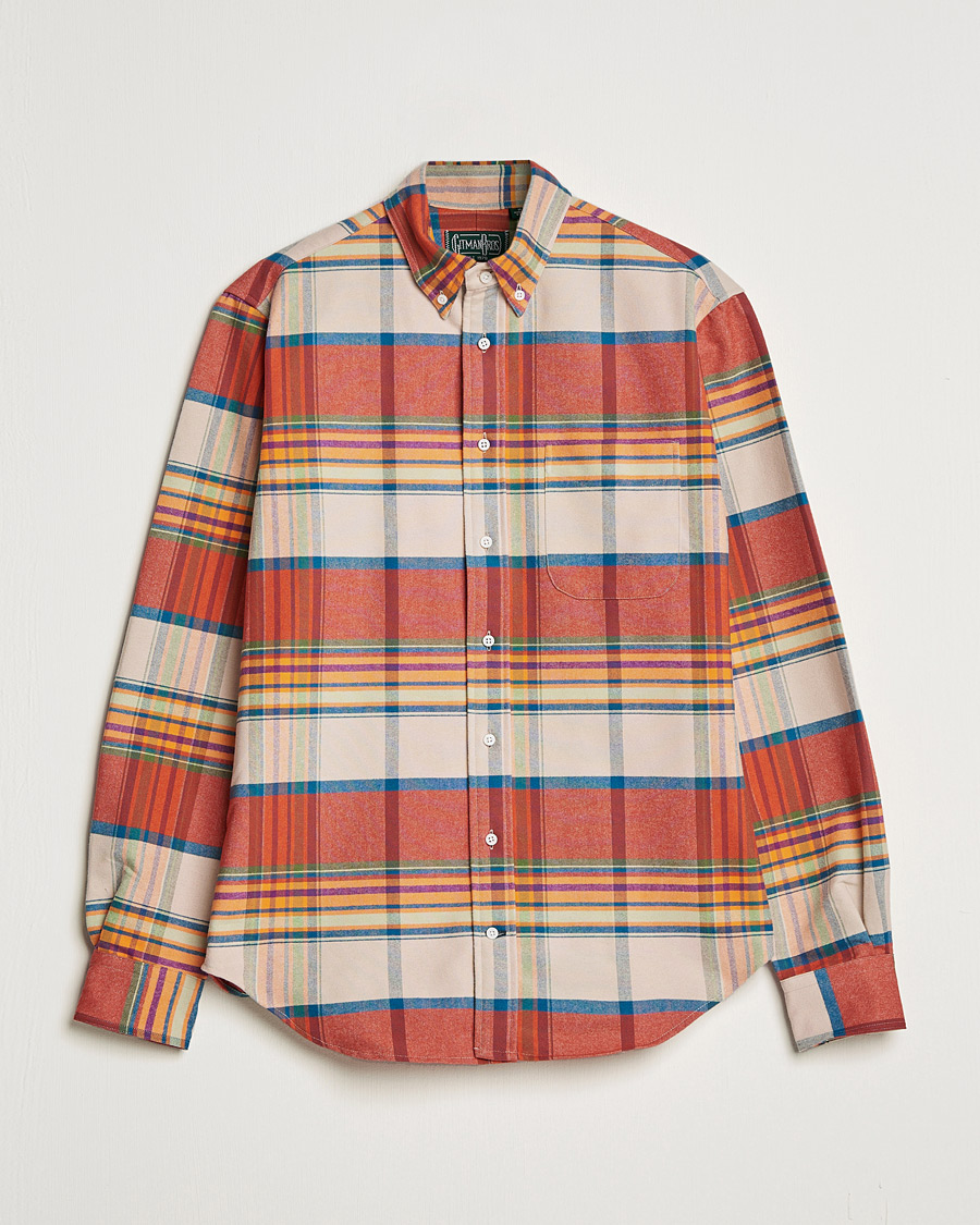 Gitman Vintage Button Down Sunrise Flannel Shirt Sunrise