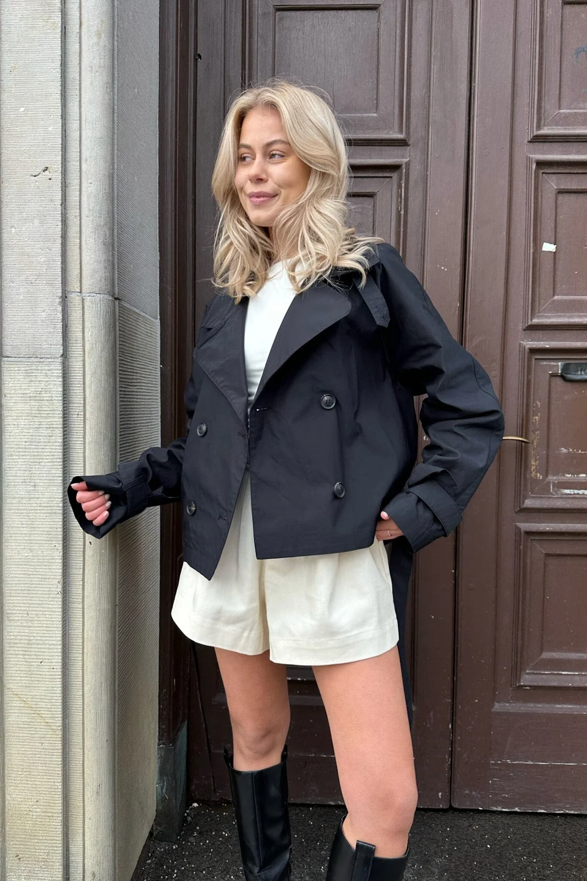 BYIC Almaic Trenchcoat black black