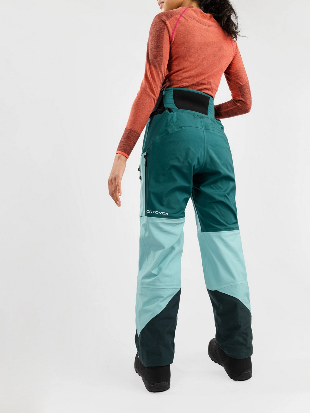 Ortovox 3L Guardian Shell Pants ice waterfall